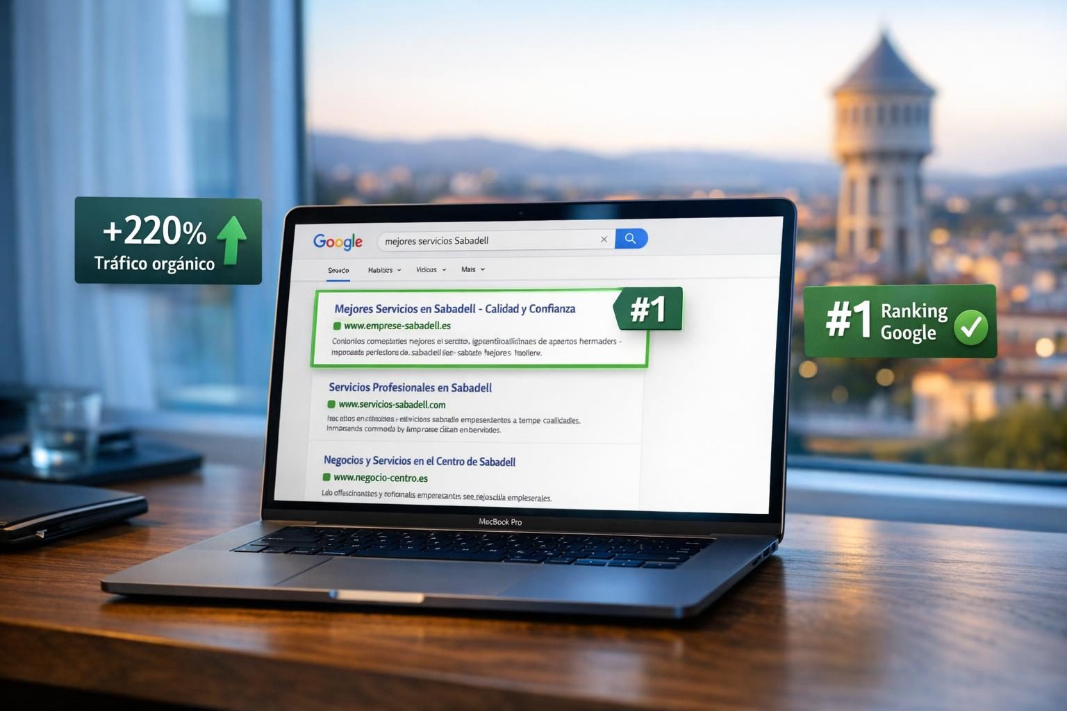 SEO en Sabadell — Ranking #1 en Google para "mejores abogados Sabadell"